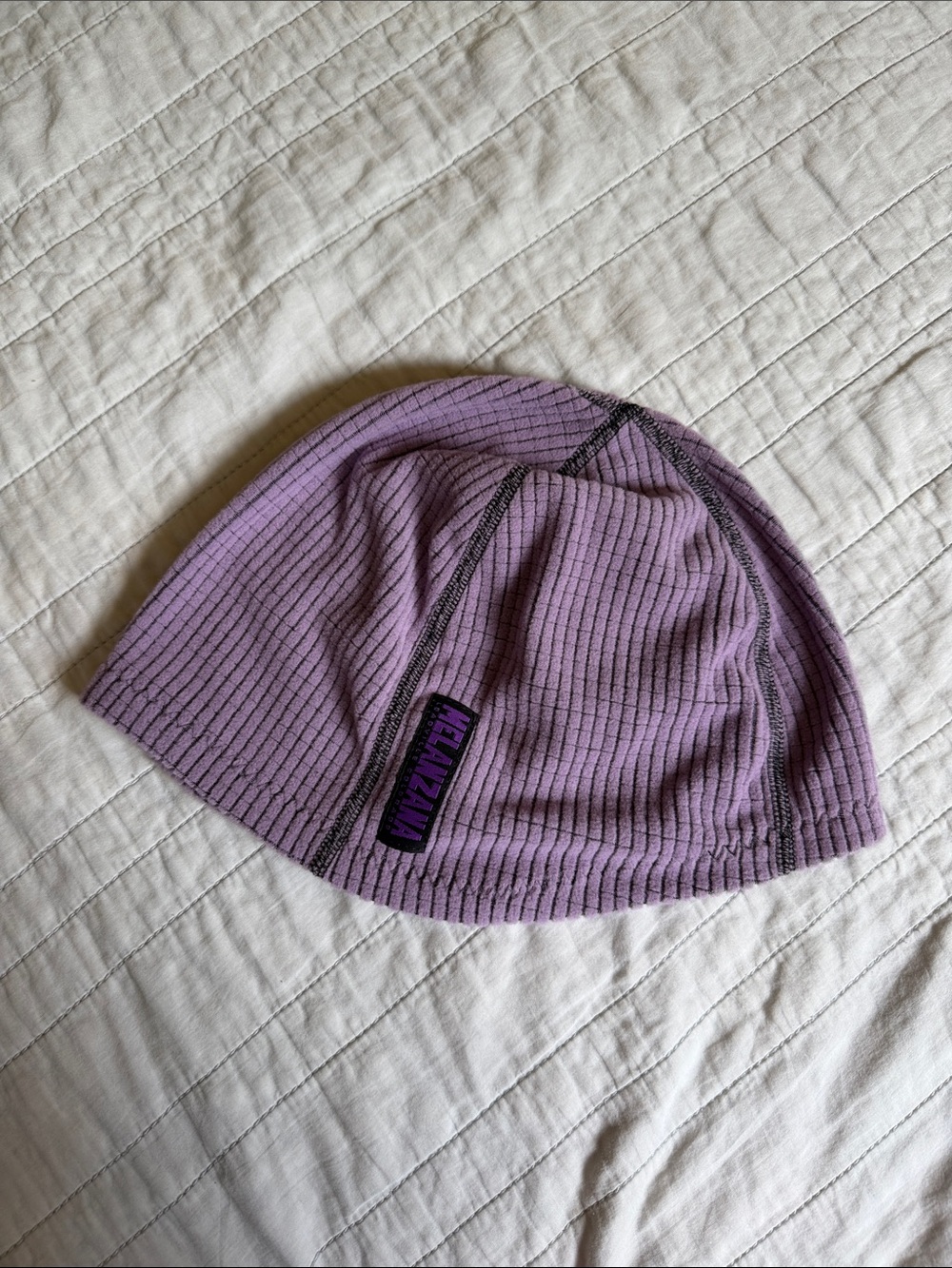 Melanzana Lavender Mico Grid Touque